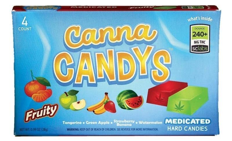 CannaCandy 4 pack 240mg - Fruity