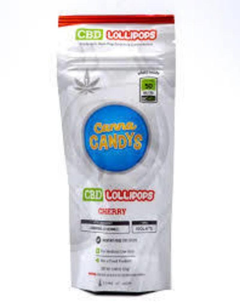 CannaCandy CBD Lollipop - Cherry 100mg