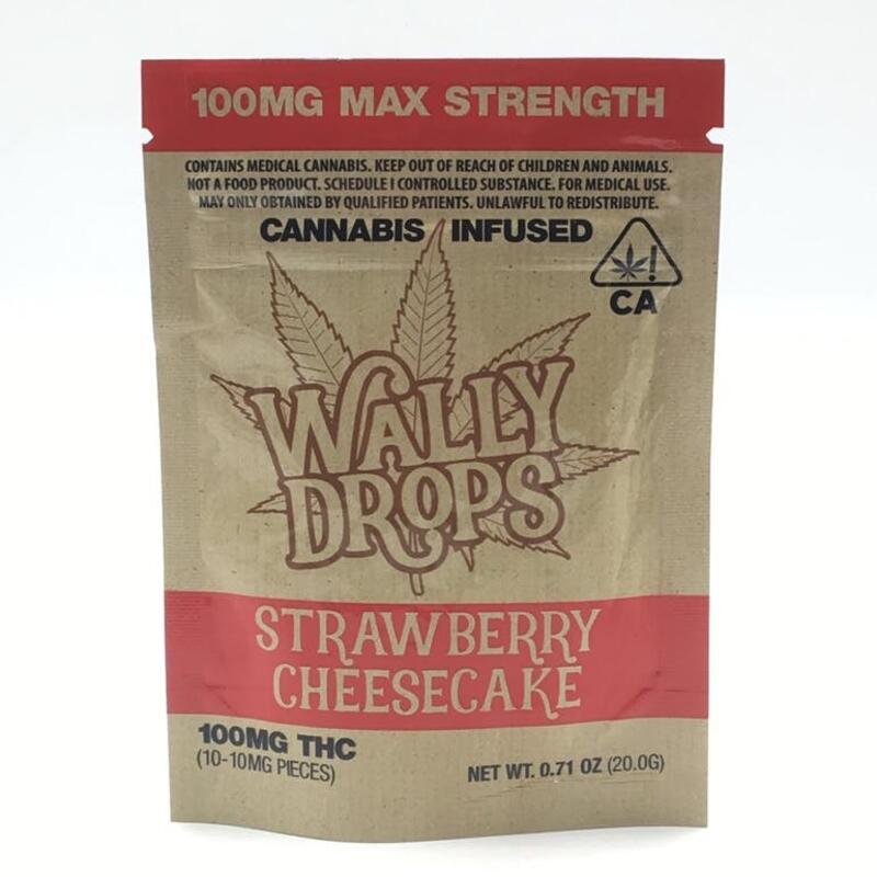 100mg Strawberry Cheesecake - Wally Drops
