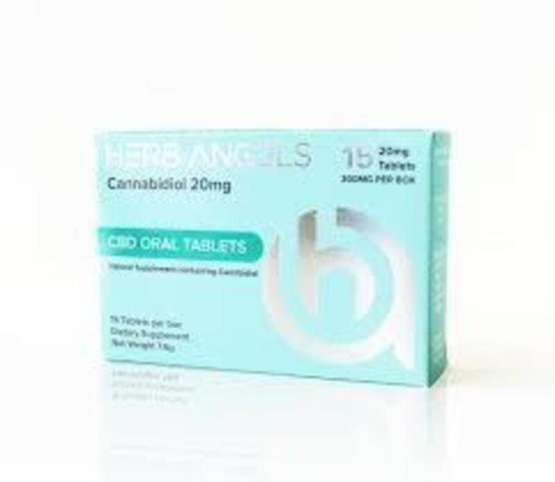 Herb Angels CBD 20mg capsules 60 pack