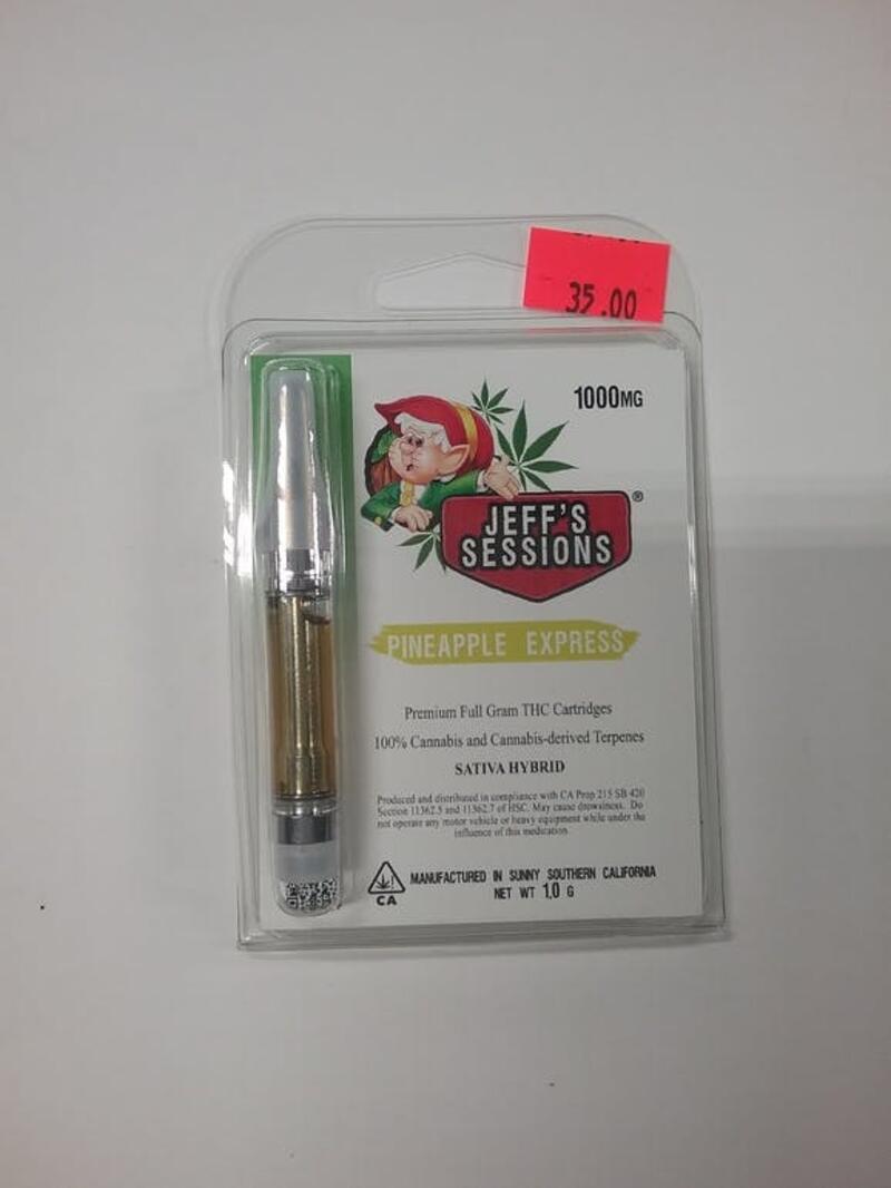 JEFF`S SESSIONS- PINEAPPLE EXPRESS CARTRIDGE