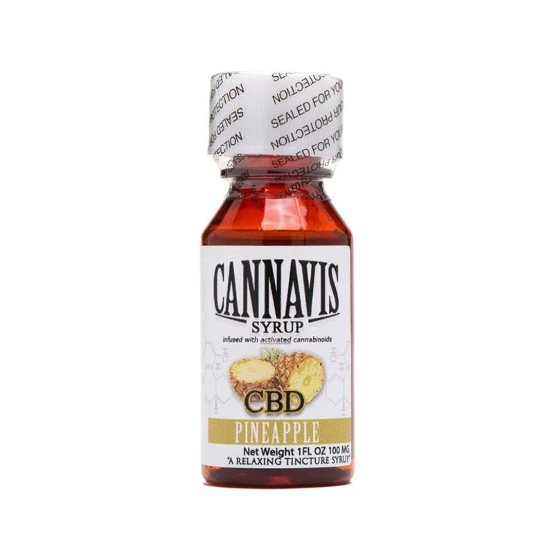 Cannavis Syrup, CBD Pineapple 100mg