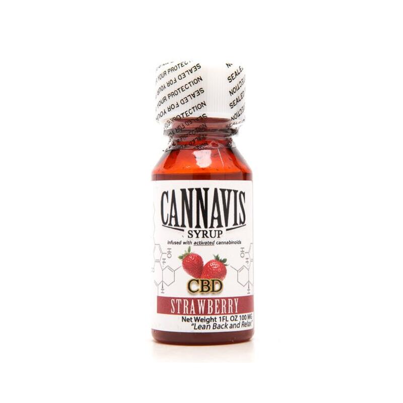 Cannavis Syrup, CBD Strawberry 100mg