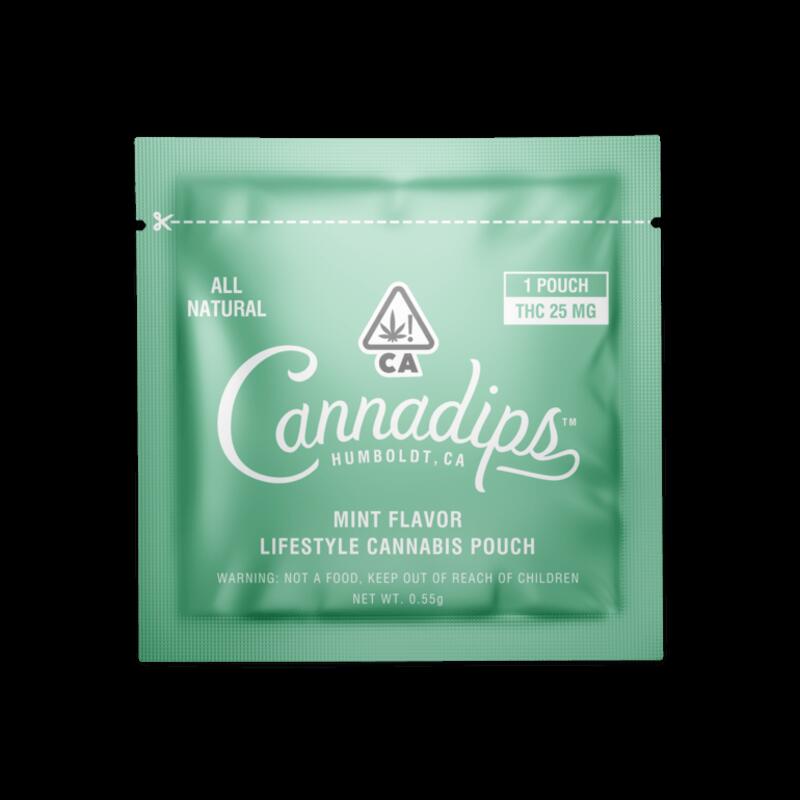 Cannadips Mint Pouches (THC), High-Dose Single
