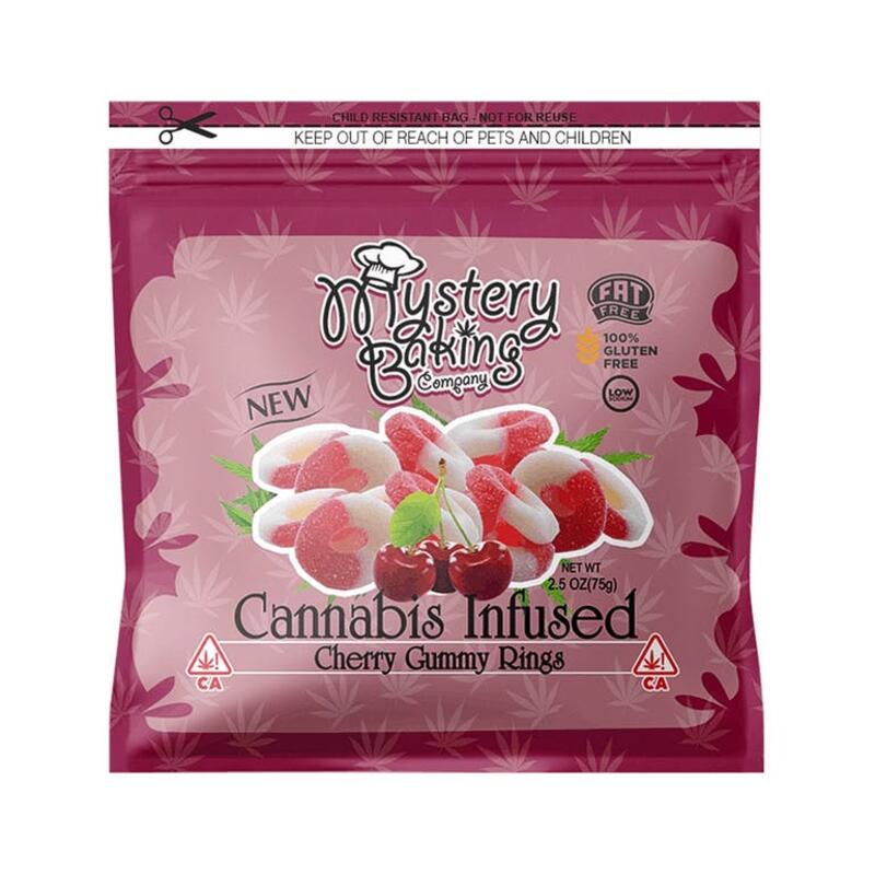 Cherry Gummy Rings 100mg
