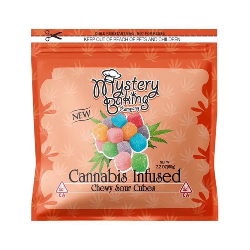 Chewy Sour Cubes 100mg