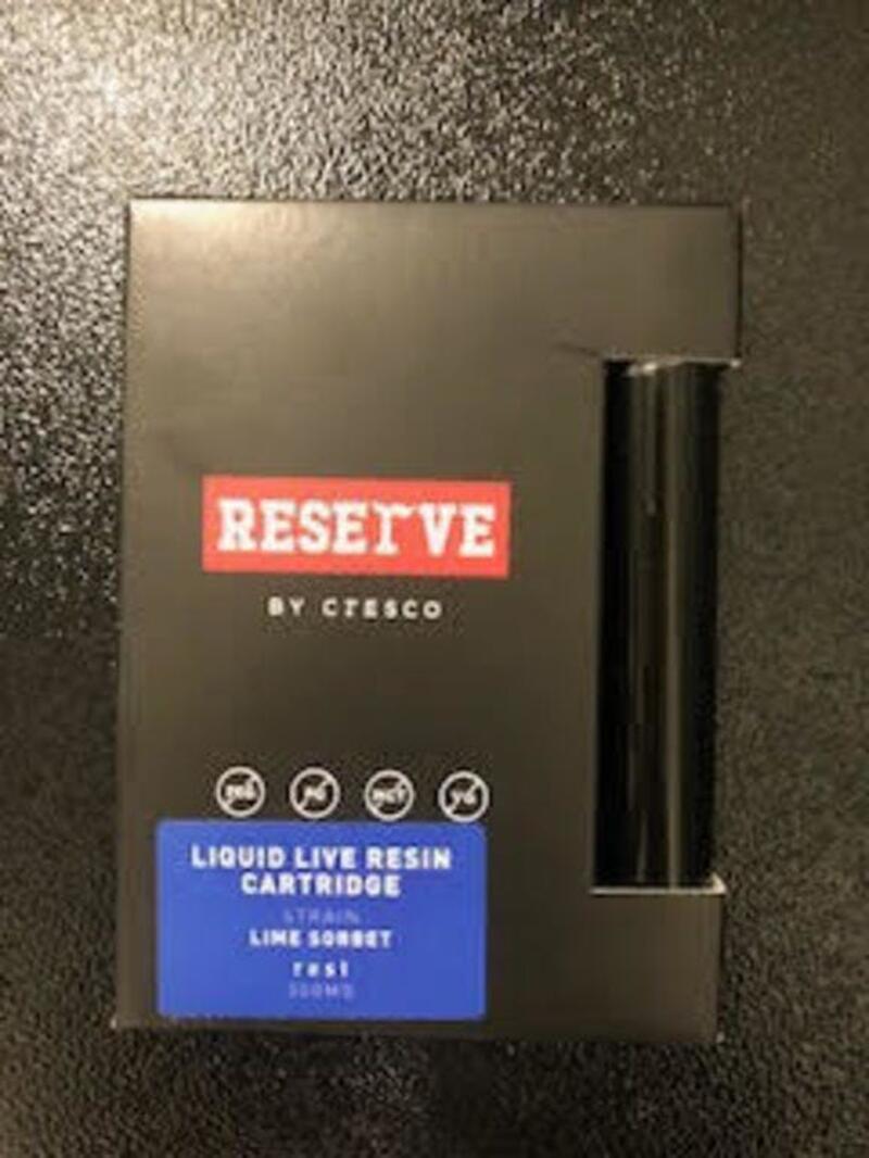 Cresco Yeltrah - RESERVE Lime Sorbet Liquid Live Resin Cartridge 500mg