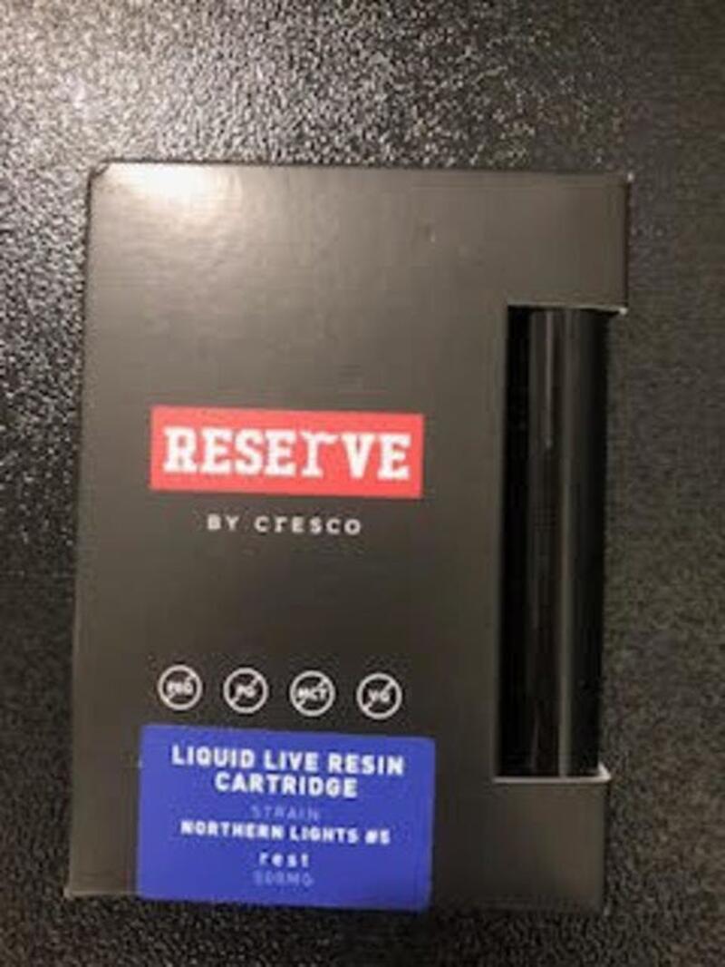 Cresco Yeltrah - RESERVE Northern Lights #5 Liquid Live Resin Cartridge 500mg