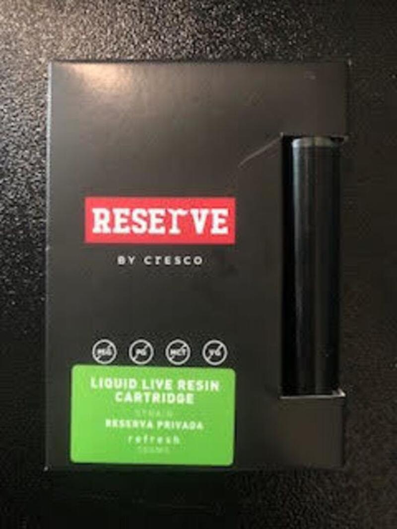 Cresco Yeltrah - RESERVE Reserva Privada Liquid Live Resin Cartridge 500mg