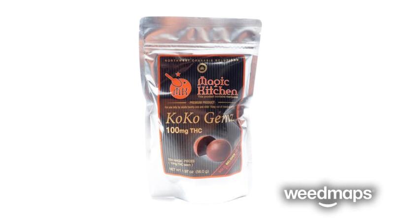 100mg CBD Milk Chocolate KoKo Gemz - Magic Kitchen