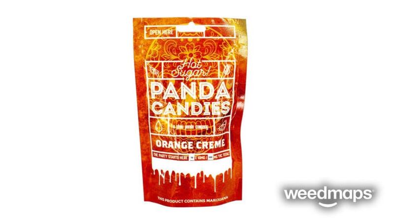100mg THC Orange Creme Panda Candies 10pk - Phat Panda