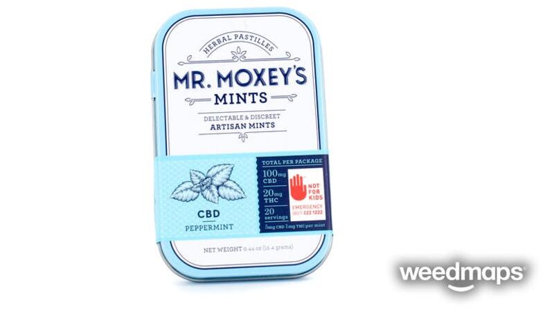 100mg THC Sativa Peppermints 20pk - Mr. Moxey's