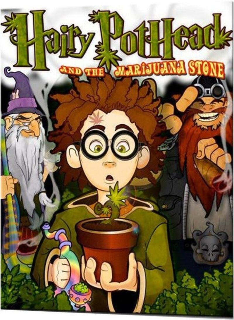Hairy Pothead and the Marijuana Stone - Written by Dana Larsen. Illustrated by Gary Wintle