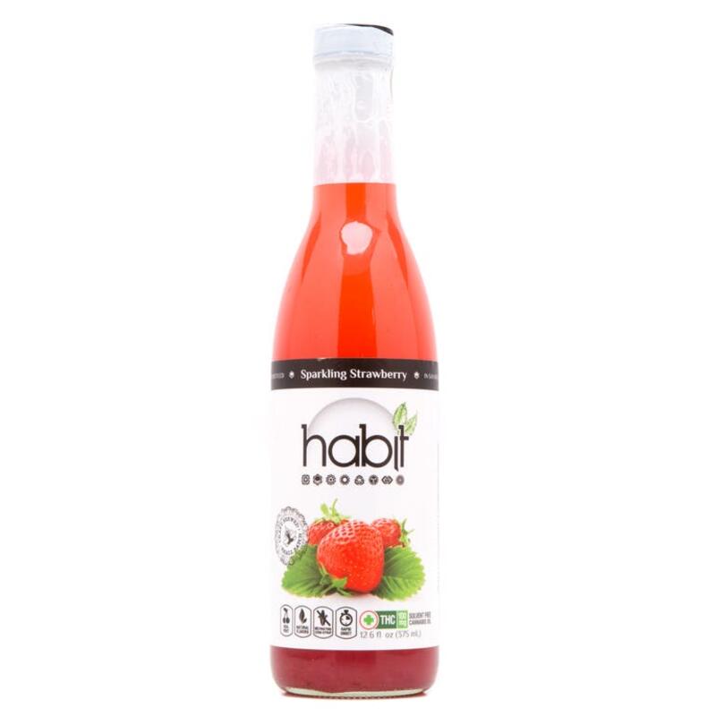 Habit Sparkling Strawberry Beverage, 100mg