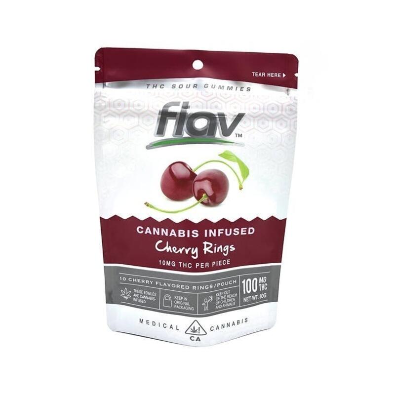 Flav - 100mg Gummies (Cherry Rings)
