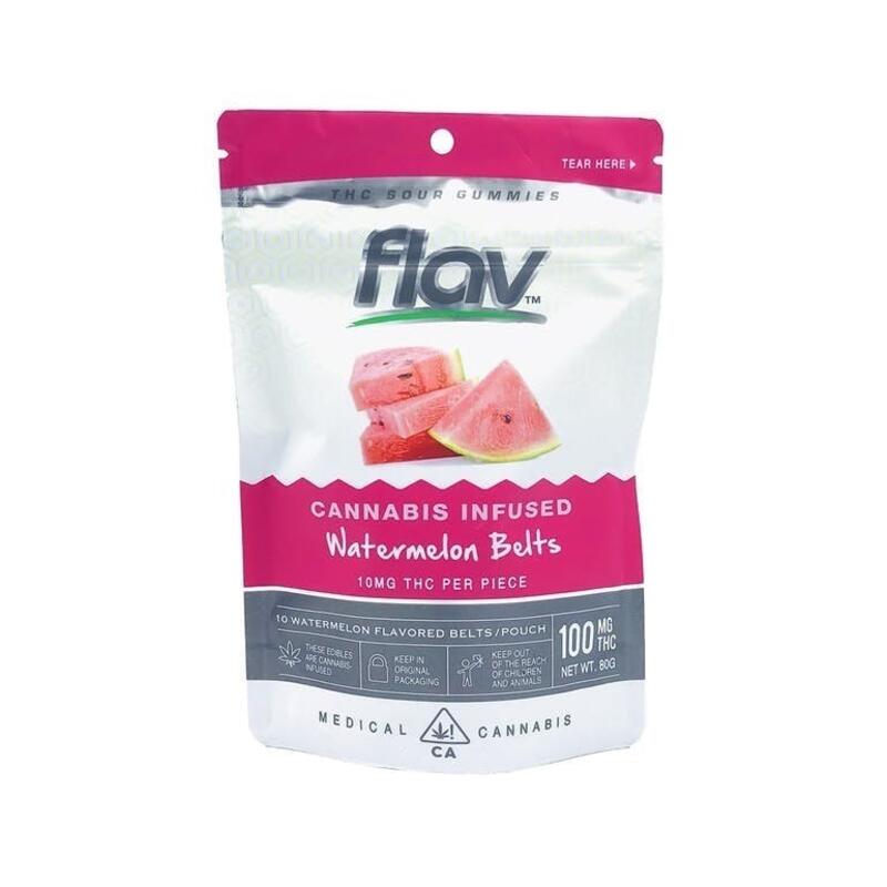 Flav - 100mg Gummies (Watermelon Belts)