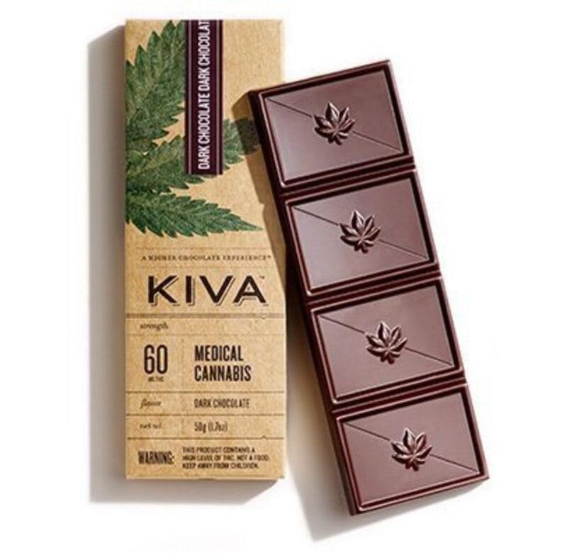 KIVA - 100mg Chocolate Bar (Dark Chocolate)