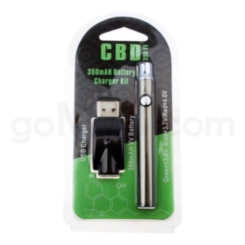 CBD Silver Vape Battery Kit