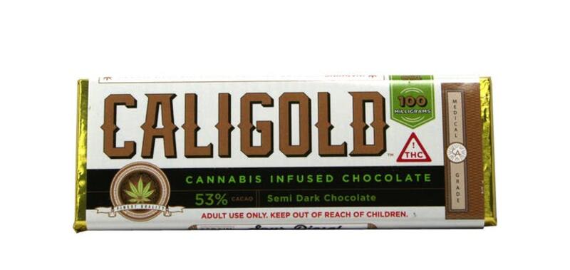 Caligold - Sour Diesel Semi Dark Chocolate (100mg THC)