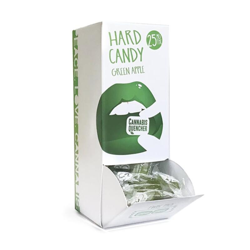 Green Apple Cannabis Quencher Hard Candy - 25mg