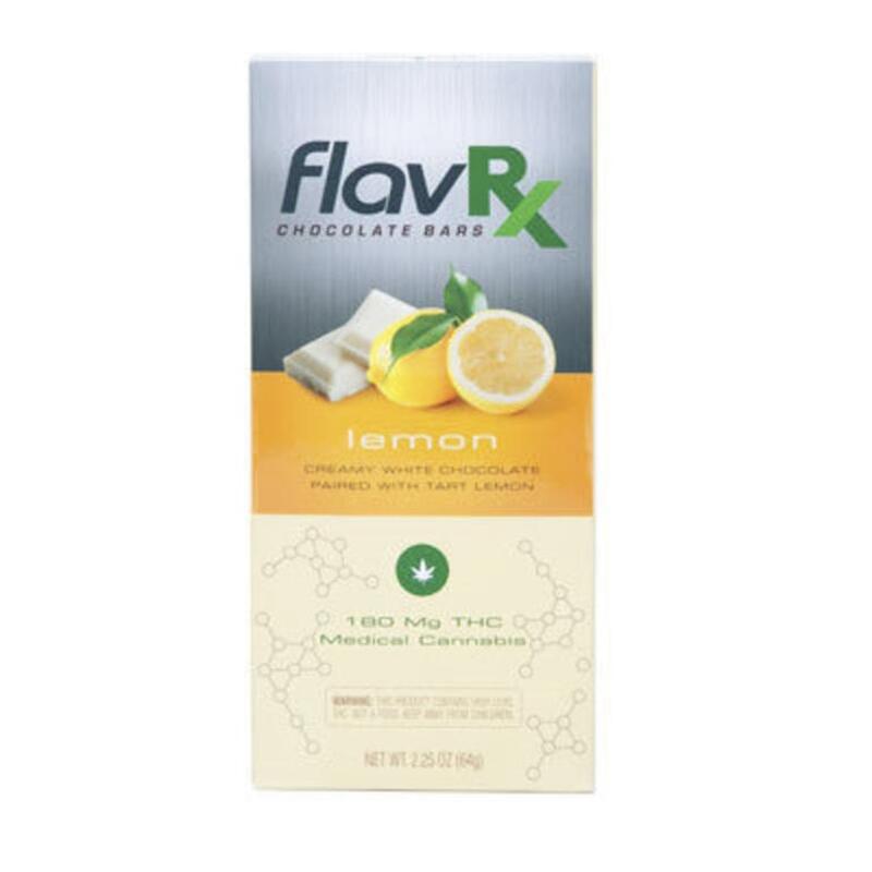 Flav Lemon White Chocolate Bar - 180mg - FlavRX