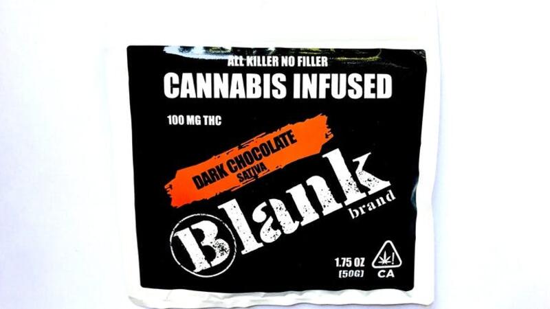 Blank Brand (Formerly Hashman) Dark Chocolate Sativa- Just In!