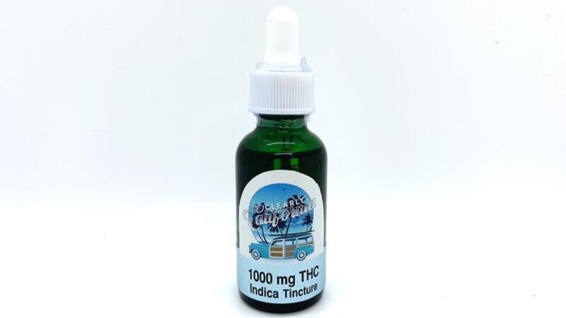 Clearly California Indica Tincture 1,000mg THC