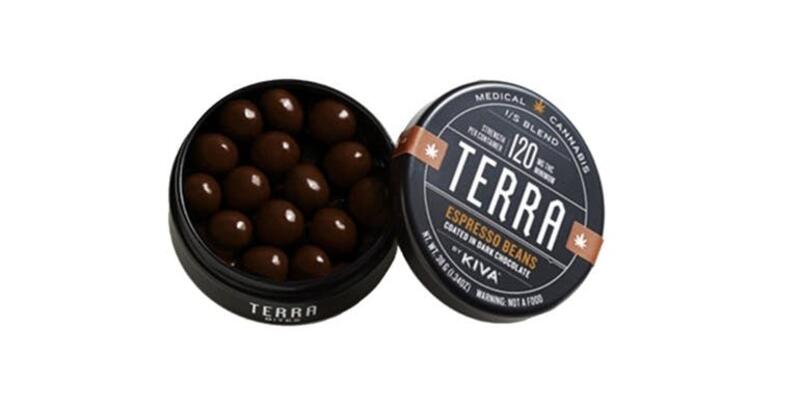 100mgTHC Terra Espresso Bites - Kiva Confections