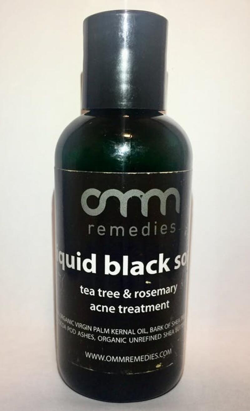 OMM REMEDIES: LIQUID BLACK SOAP, TEA TREE & ROSEMARY TREATMENT