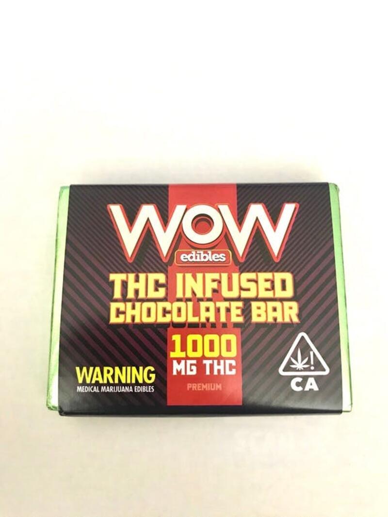 1000mg THC Chocolate Bar :WOW Edibles