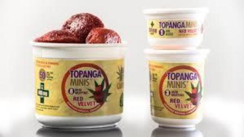Red Velvet Mini Muffins 100mg THC Topanga Harvest