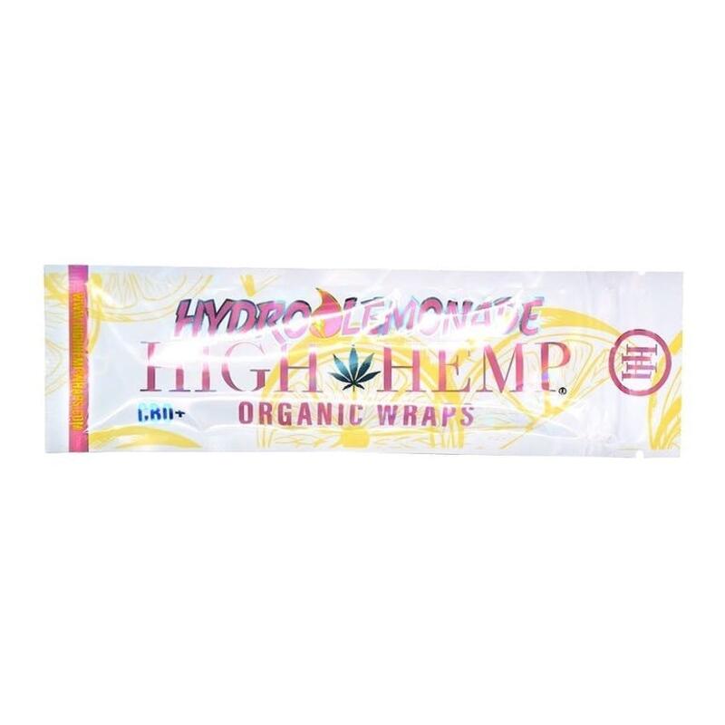 High Hemp Organic Wraps Hydro Lemonade