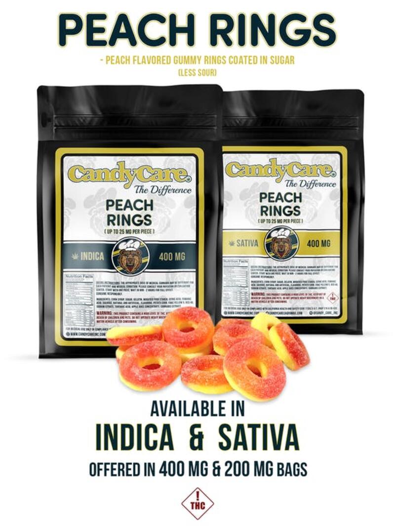 Candy Care - Peach Rings (Indica/400mg)