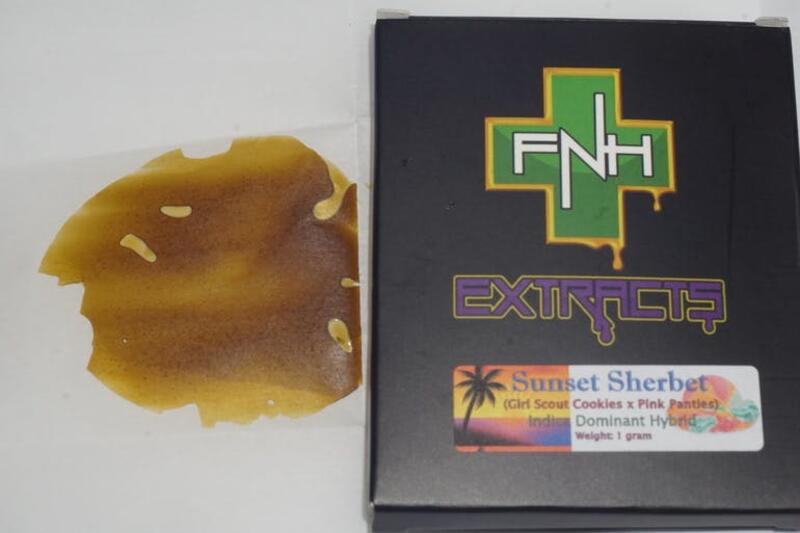 ** NEW ITEM 3g/$45 ** FNH Extracts Sunset Sherbet Shatter