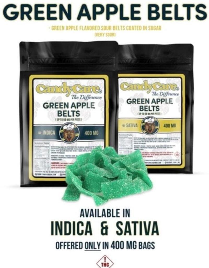 CANDY CARE 400MG (GREEN APPLE BELTS)(INDICA/SATIVA)