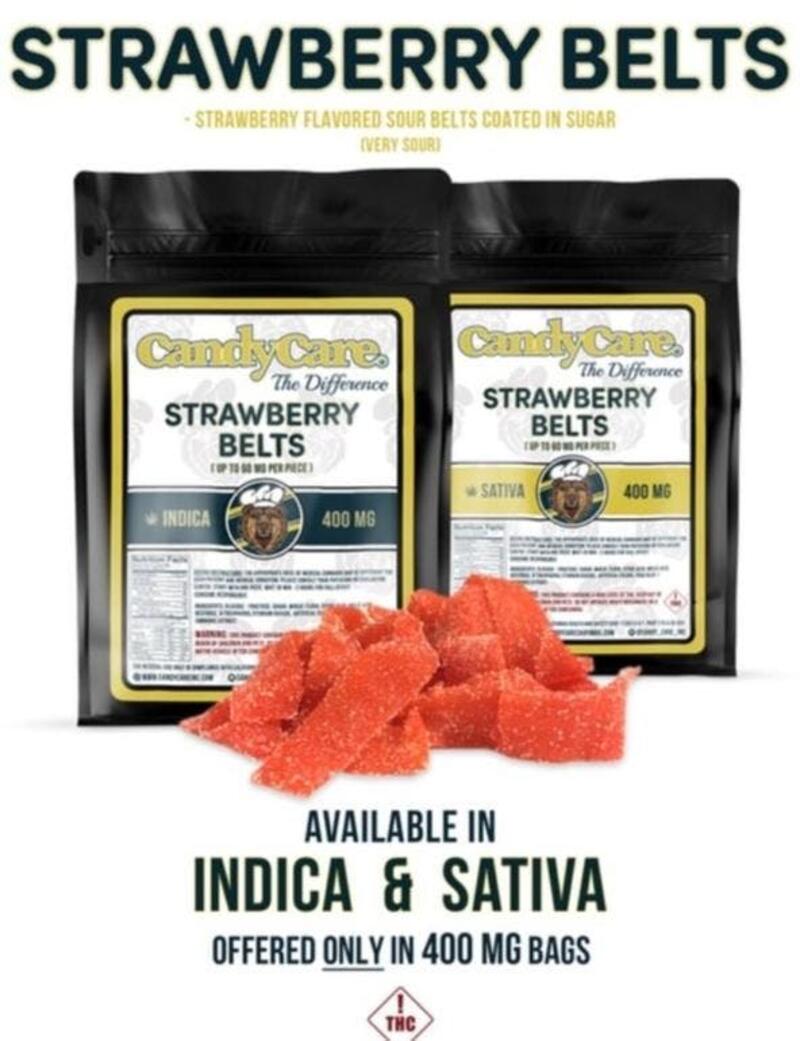CANDY CARE 400MG (STRAWBERRY BELTS)(INDICA/SATIVA)