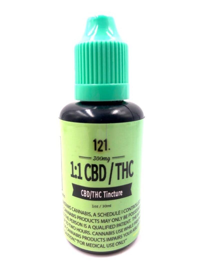 121 300mg 1:1 CBD/THC Tincture