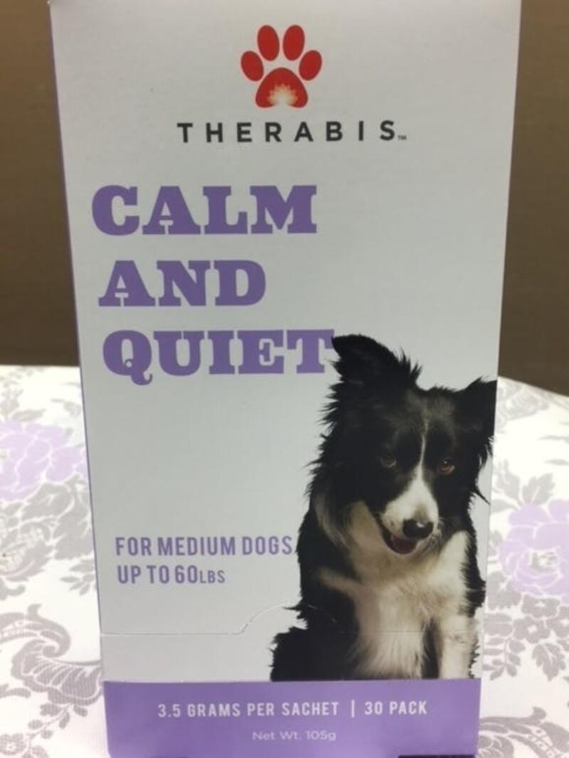 CALM AND QUIET BY TERABI FOR MED DOGS UP TO 60 LBS
