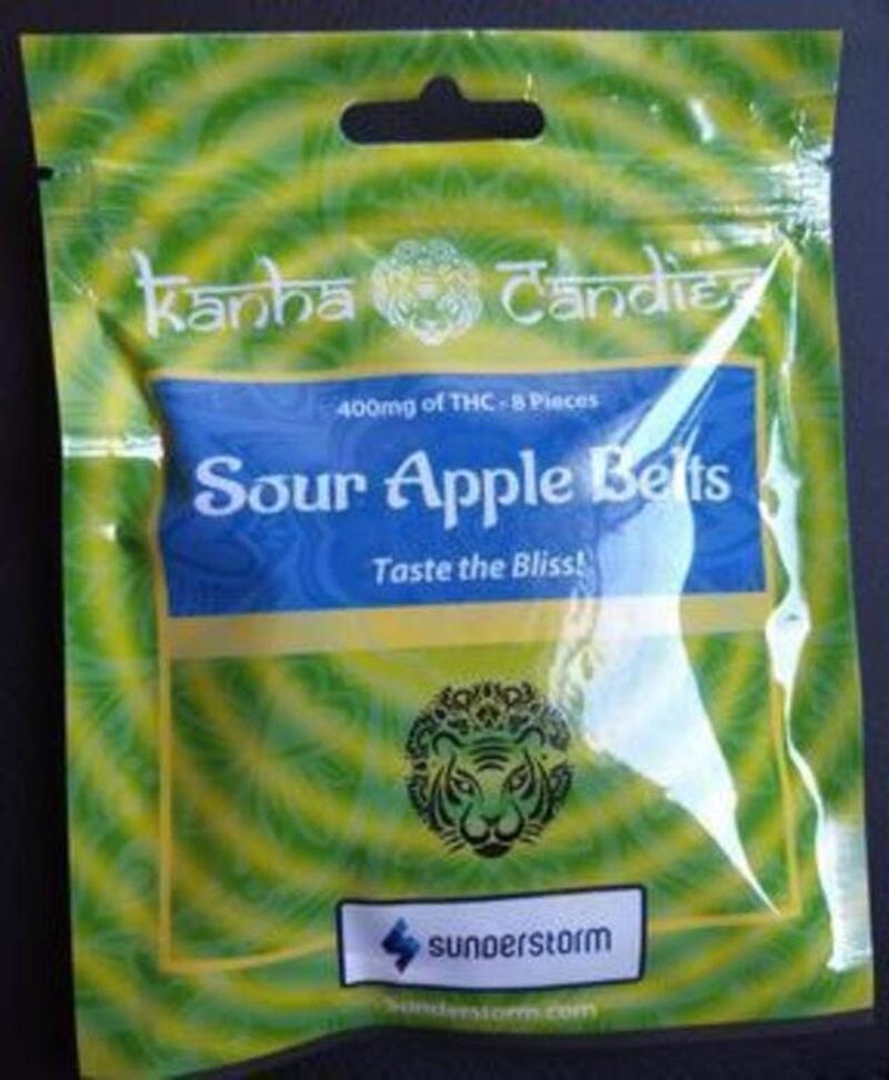 Sour Apple Belts 400mg THC