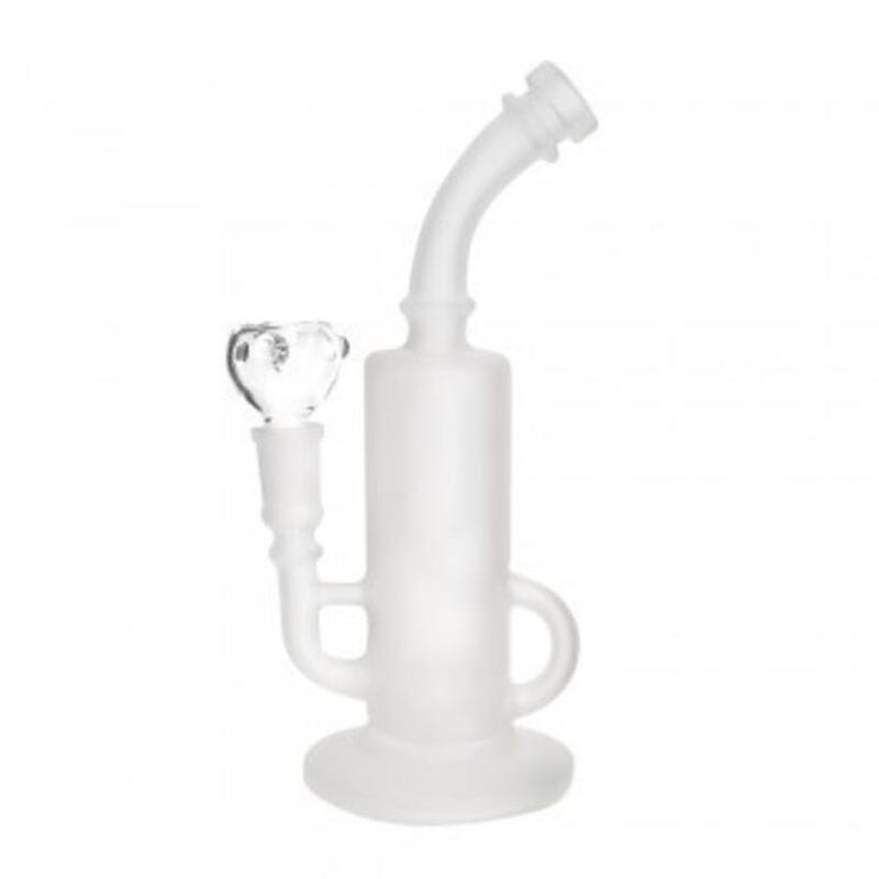 9.5" Frosted Glass Recycler 18mm