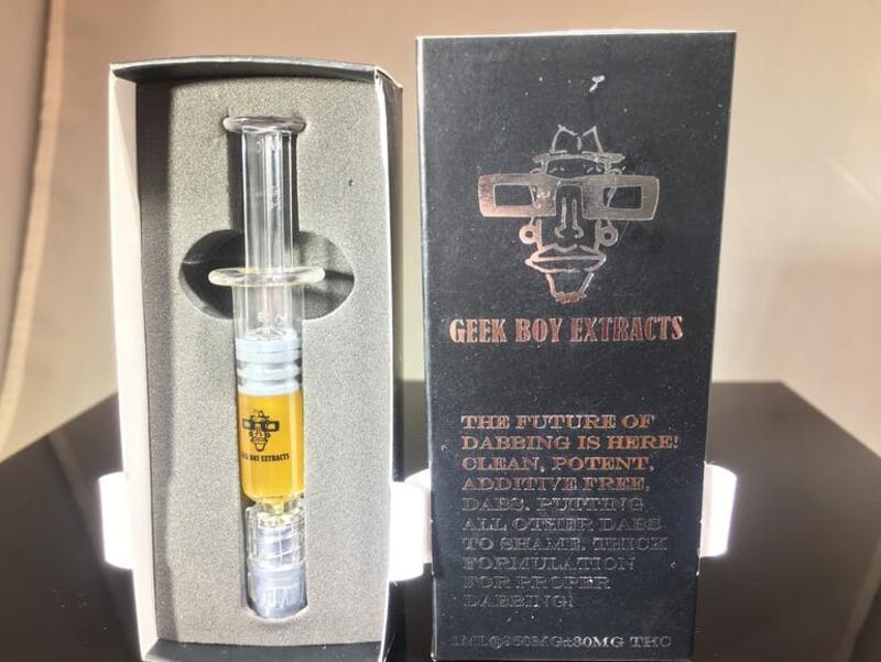 Geek Boy Distillate syringe 98.4 %THC