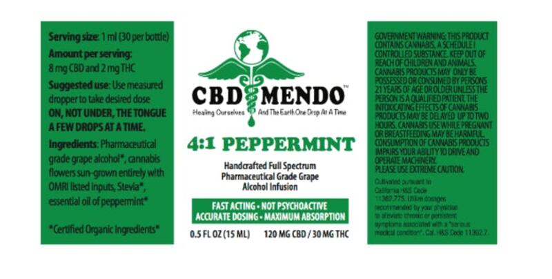 CBD MENDO - 4:1 Peppermint (15ml)
