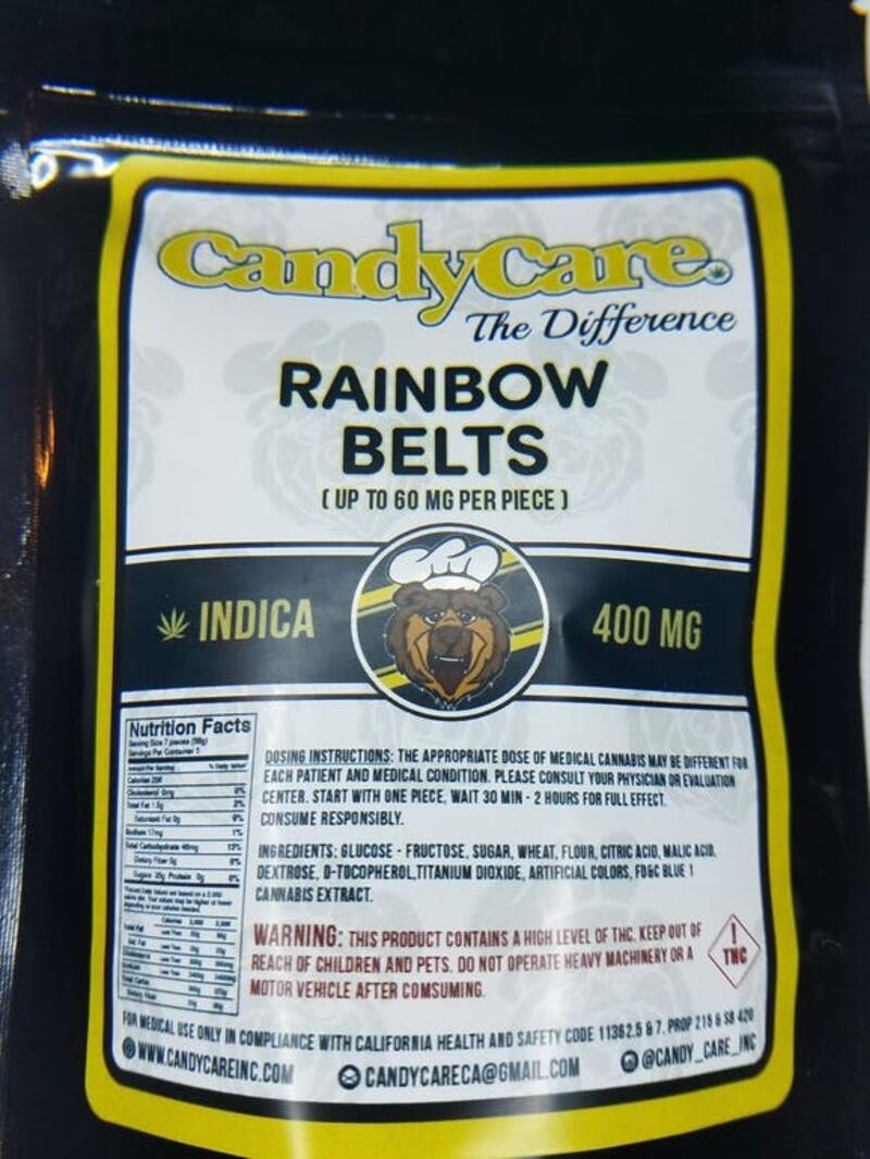 Rainbow Belts Indica 400mg