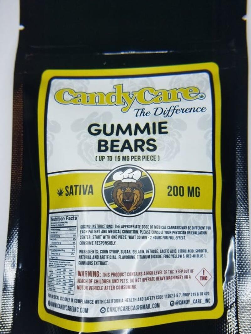 Gummie Bears- Sativa 200mg
