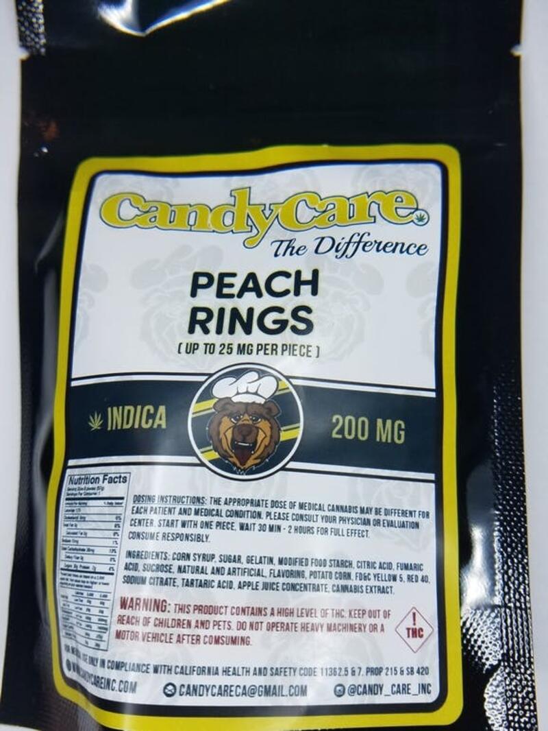 Peach Rings, Indica 200 MG