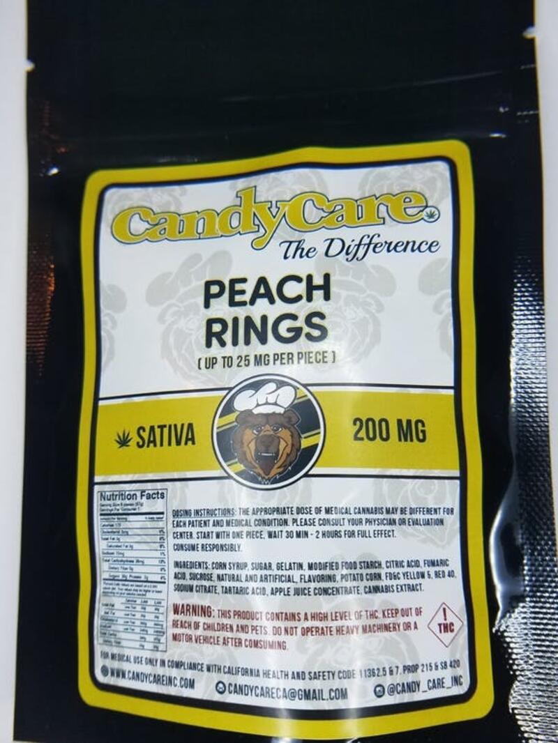 Peach Rings, Sativa 200 MG