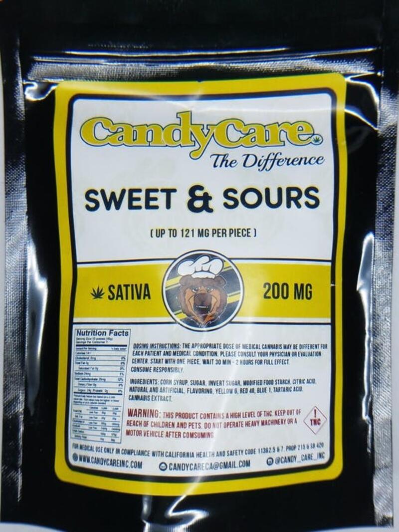 Sweet & Sours Gummies, Sativa, 200mg