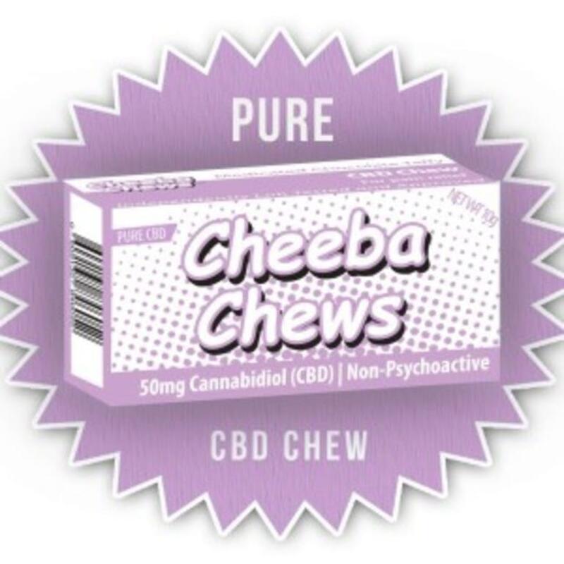 CHEEBA CHEW PURE CBD CHEW 50MG CBD /2MG THC (NON-PSYCHOACTIVE)
