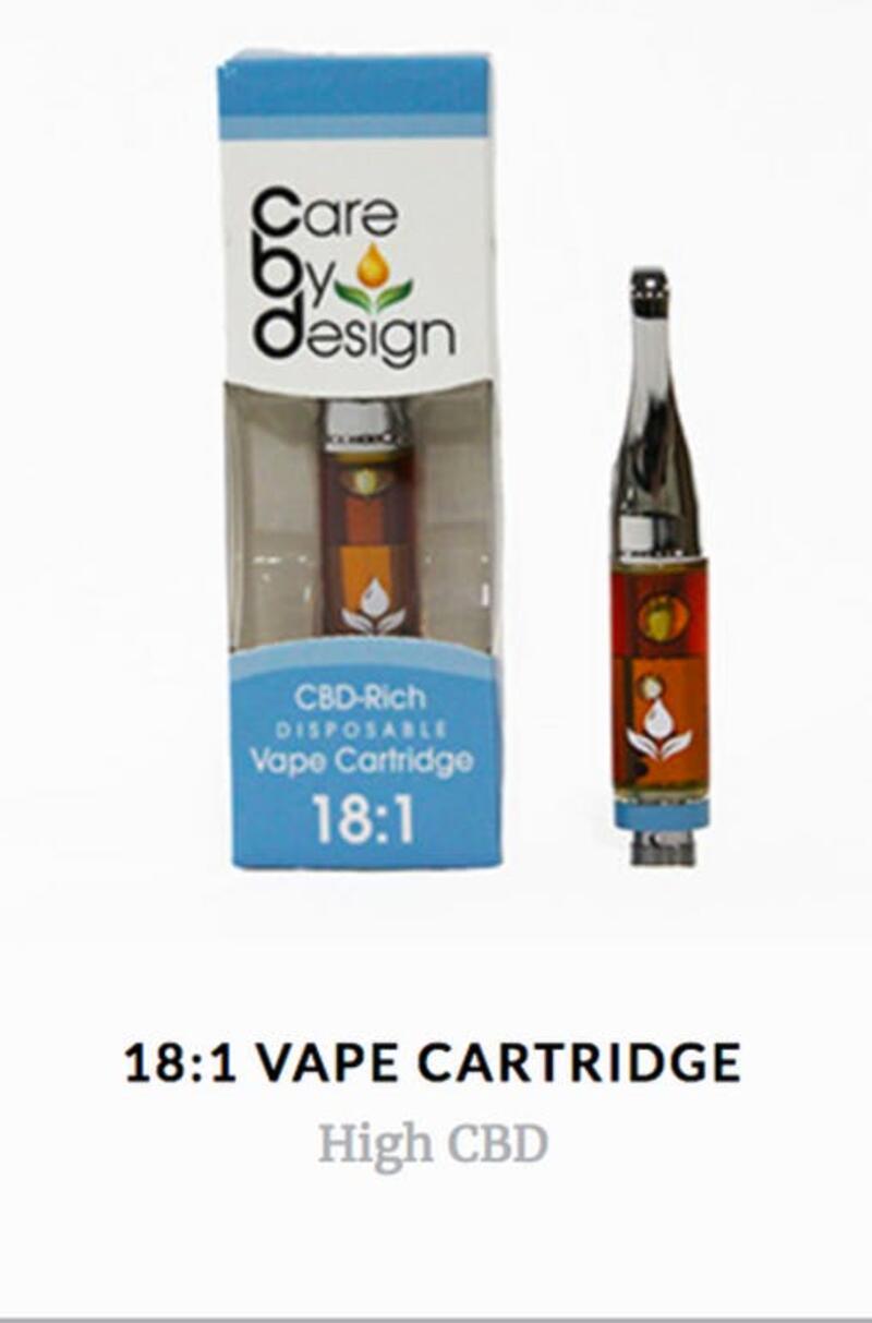 CBD Rich Vape Cartridge – Care By Design (500mg – 4 options)