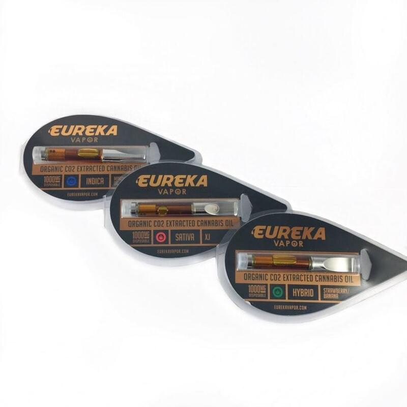 Eureka Vapor Amber High Potency Cartridges (1 gram – 15 strains)